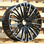 Alu kola Racing Line B1767, 20x8 6x139.7 ET30, černá + leštění (zátěžová)