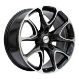 Alu kola Racing Line B1790, 20x9 5x127 ET32, černá + leštění