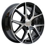 Alu kola Racing Line B1795, 14x5.5 4x100 ET43, černá + leštění