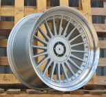 Alu kola Racing Line B1803, 18x10 5x120 ET20, stříbrná + leštěný límec