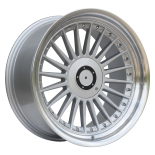 Alu kola Racing Line B1803, 19x8.5 5x120 ET20, stříbrná + leštěný límec