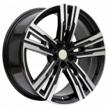 Alu kola Racing Line B1831, 20x10 5x112 ET41, černá + leštění