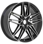Alu kola Racing Line B1849, 19x7.5 5x114.3 ET48, černá + leštění