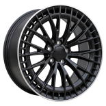 Alu kola Racing Line B1877, 22x10.5 5x112 ET45, černá + leštění