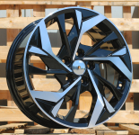 Alu kola Racing Line B1953, 17x6.5 5x114.3 ET48, černá + leštění