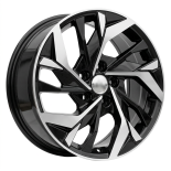 Alu kola Racing Line B1953, 17x7 5x114.3 ET43, černá + leštění
