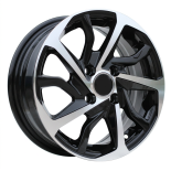 Alu kola Racing Line B2477, 14x5.5 4x100 ET43, černá + leštění
