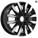 Alu kola Racing Line B3023, 16x6.5 6x130 ET54, černá + leštění (zátěžová)