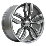 Alu kola Racing Line B5181, 20x10 5x112 ET41, šedivá matná + leštění (zátěžová)