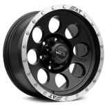 Alu kola Racing Line B5187, 16x8.5 6x139.7 ET-15, černá matná + leštěný límec (zátěžová)