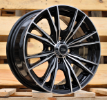 Alu kola Racing Line B5199, 14x6 4x100 ET38, černá + leštění