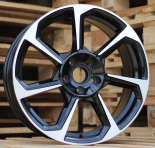 Alu kola Racing Line B5213, 20x8.5 5x112 ET30, černá + leštění