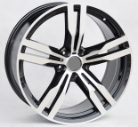 Alu kola Racing Line B5327, 19x9.5 5x112 ET39, černá + leštění