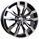 Alu kola Racing Line B5333, 20x8.5 5x112 ET28, černá + leštění (zátěžová)