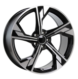 Alu kola Racing Line B5419, 18x8 5x112 ET40, černá + leštění