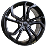 Alu kola Racing Line B5620, 17x7.5 5x112 ET45, černá matná