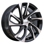 Alu kola Racing Line B5760, 15x6.5 5x100 ET40, černá + leštění