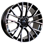 Alu kola Racing Line B5769, 21x9.5 5x112 ET37, černá + leštění