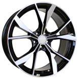 Alu kola Racing Line B5808, 20x8.5 5x112 ET38, černá + leštění