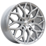 Alu kola Racing Line B5812, 18x8 5x160 ET50, stříbrná + leštění (zátěžová)