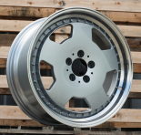 Alu kola Racing Line B5852, 18x8 5x112 ET35, stříbrná + leštěný límec