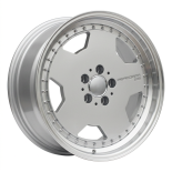 Alu kola Racing Line B5852, 18x9 5x112 ET35, stříbrná + leštěný límec