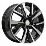 Alu kola Racing Line B5906, 16x6.5 4x108 ET32, černá + leštění