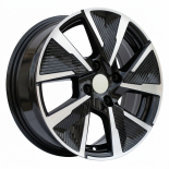 Alu kola Racing Line B5906F, 16x6.5 4x108 ET32, černá + leštění