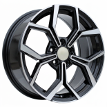 Alu kola Racing Line B5952, 19x8 5x112 ET44, černá + leštění