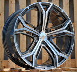 Alu kola Racing Line BFMS3, 21x9 5x114.3 ET35, šedivá + leštění (zátěžová)