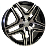 Alu kola Racing Line BK206, 19x8.5 5x112 ET43, černá + leštění