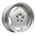Alu kola Racing Line BK632, 17x9 5x112 ET30, stříbrná + leštěný límec