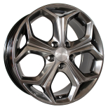 Alu kola Racing Line BK675, 17x7 5x108 ET50, titanová metalíza