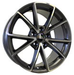 Alu kola Racing Line BK703, 19x8.5 5x112 ET40, šedivá + leštění