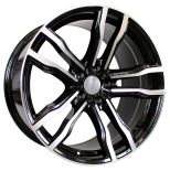 Alu kola Racing Line BY588, 21x11.5 5x120 ET37, černá + leštění