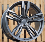 Alu kola Racing Line BY983, 18x8.5 5x120 ET35, šedivá + leštění