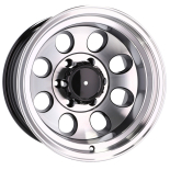 Alu kola Racing Line BY997, 16x10 6x139.7 ET-48, černá + leštění (zátěžová)