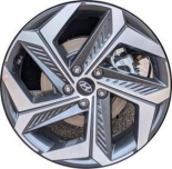 Alu kola Racing Line D1926, 18x7.5 5x114.3 ET51, šedivá + leštění
