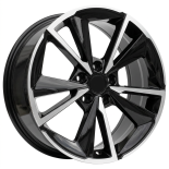 Alu kola Racing Line D1982, 18x7.5 5x114.3 ET45, černá + leštění