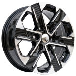 Alu kola Racing Line D2490, 17x7.5 6x139.7 ET43, černá + leštění