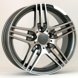 Alu kola Racing Line DW202, 18x8.5 5x112 ET43, šedivá + leštění