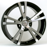 Alu kola Racing Line E711, 18x8 5x114.3 ET38, černá + leštění