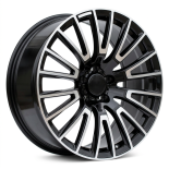 Alu kola Racing Line F1070, 22x10 5x130 ET36, černá + leštění