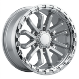 Alu kola Racing Line F3090, 18x8.5 6x139.7 ET35, stříbrná + leštěný límec