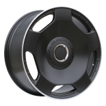 Alu kola Racing Line F5133, 20x8.5 5x112 ET35, černá matná + leštěný límec (zátěžová)