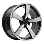 Alu kola Racing Line F9781, 19x8.5 5x112 ET32, černá + leštění
