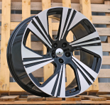 Alu kola Racing Line FB007, 22x10 5x112 ET20, černá + leštění