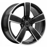 Alu kola Racing Line FB0472J, 21x11 5x130 ET58, černá + leštění (zátěžová)