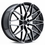 Alu kola Racing Line FB1705, 21x11 5x130 ET58, černá + leštění (zátěžová)