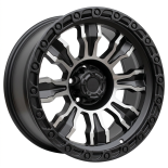 Alu kola Racing Line FBX087, 20x9 6x139.7 ET, černá matná + leštění